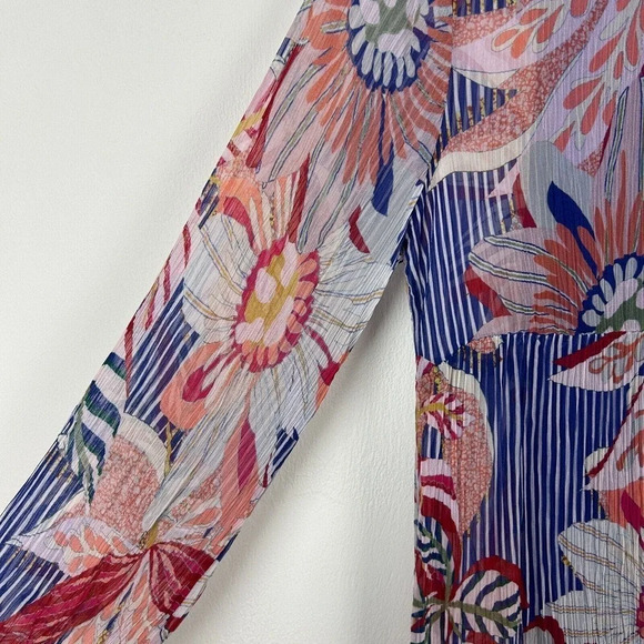 Soft Surroundings Tunic Womens Medium Colorful Floral Fringe Embroidery Ladies - Picture 5 of 13